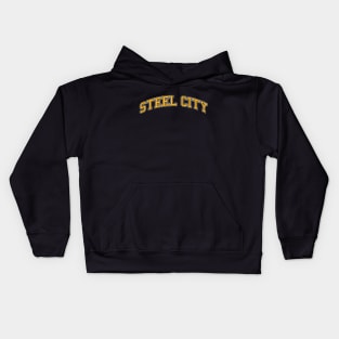 Pittsburgh 'The Burgh' Steel City Baseball Fan Shirt Kids Hoodie